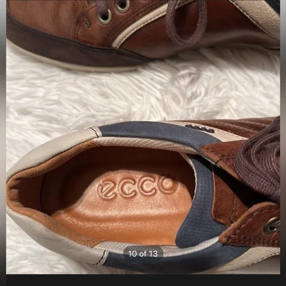 Ecco | brown enrico retro shoes | size 41 M 7.5 in excellent used condition - Picture 6 of 10